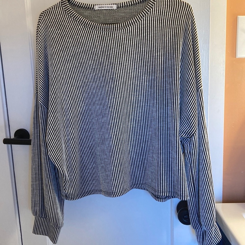 Striped Loose Fitting Top